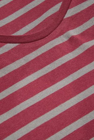 Berry Stripe Long Sleeve T-Shirt